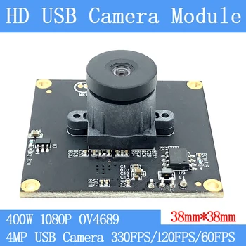 Высокоскоростной 330 кадров в секунду 120 кадров в секунду 60 кадров в секунду 1080 P Веб-камера 4MP Full HD OV4689 UVC Plug Play Модуль USB-камеры без искажений