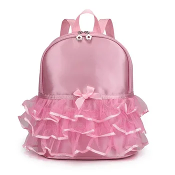 2022 Новая Балетная Танцевальная сумка Для девочек, Вышитый Рюкзак, Кружевные Рюкзаки с Оборками Для студентов, Детские Милые Гимнастические сумки