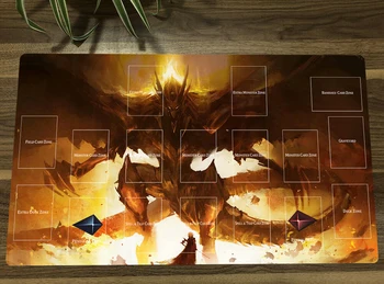 YuGiOh The Winged Dragon Of Ra TCG Коврик Для Карточной Игры CCG Playmat Противоскользящий Коврик Для Мыши Настольный Игровой Коврик 60x35 см Бесплатная Сумка