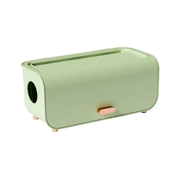 Коробка для хранения силового кабеля С пылезащитной крышкой Настольный Органайзер для зарядного устройства