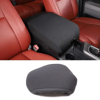 Для 2007-2013 Toyota Tundra ткань Черный автомобильный стайлинг коробка для подлокотника автокресла защитная крышка наклейка аксессуары для интерьера автомобиля