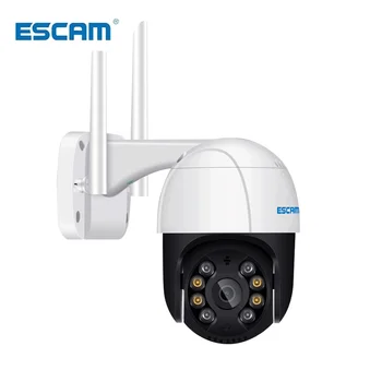 ESCAM QF218 1080P, обнаружение гуманоидов с функцией панорамирования/ наклона, Облачное хранилище, Водонепроницаемая WiFi IP-камера с двусторонними камерами видеонаблюдения
