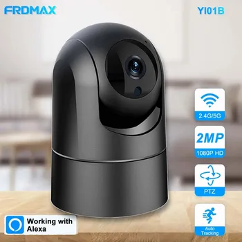 Радионяни FRDMAX, Интеллектуальная защита безопасности, 5G WIFI, Камера наблюдения для матери и детей 1080P HD, Автоматическое Отслеживание Дома в помещении Alexa