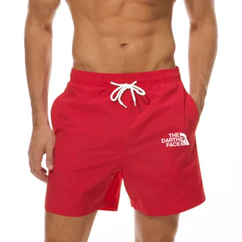 Летние новые мужские шорты, свободные быстросохнущие спортивные повседневные пляжные шорты большого размера, разноцветные укороченные брюки, мужская одежда